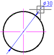CAD drafting Diameter Dimensioning 9