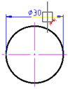 CAD software Diameter Dimensioning 16