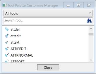 CAD software Tool Palettes 19