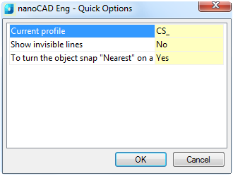 CAD software Settings of Layers Profiles 10