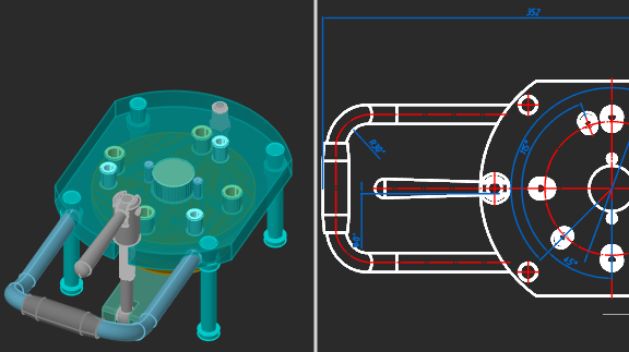 Associativity of 3D models and drawings