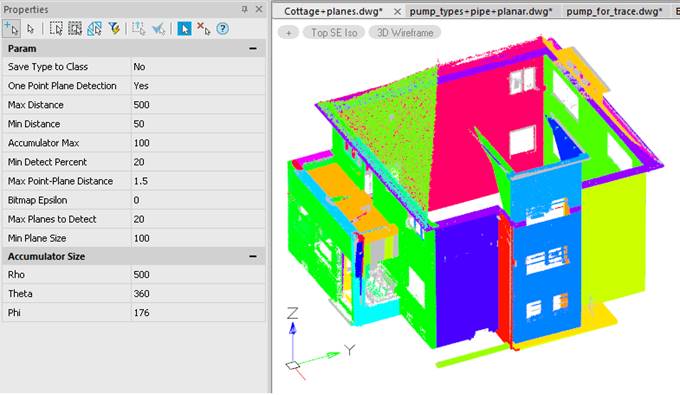 CAD drawing Searching for Planes in the Point Cloud 11