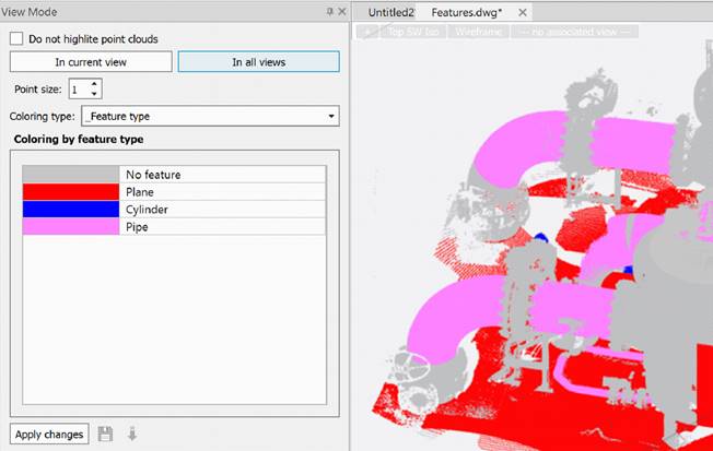 CAD drawing Point Clouds View Mode 29