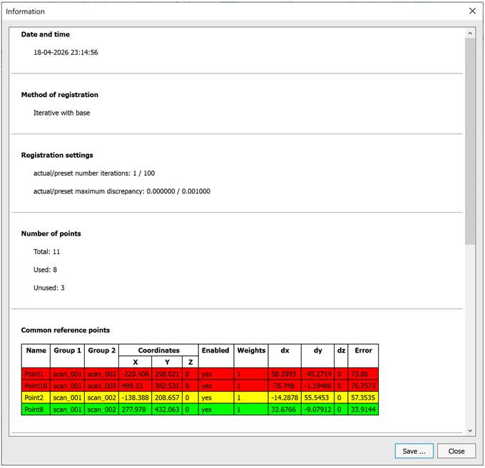 CAD drafting Registration by Pairs of Corresponding Points 27