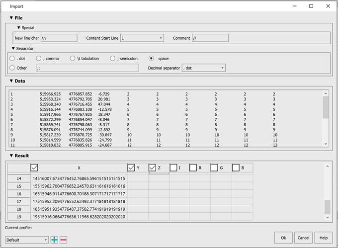 CAD drafting Import of Point Clouds 9