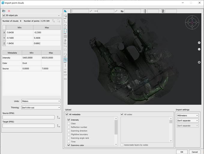 CAD software Import of Point Clouds 10