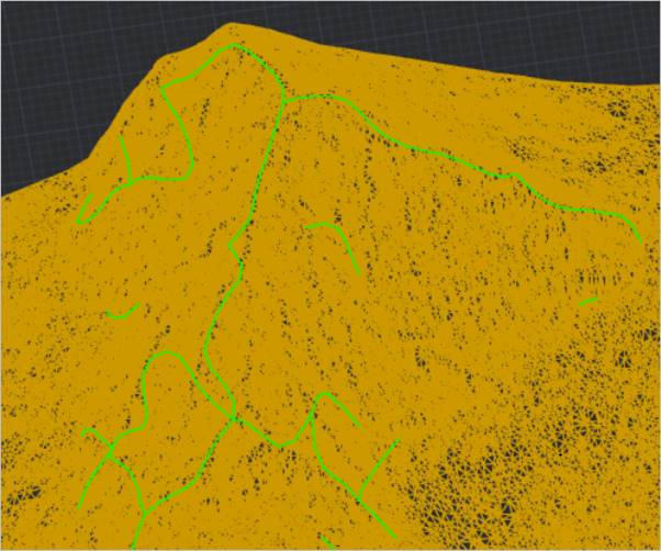 CAD drawing Search for Key Lines on the Surface 8