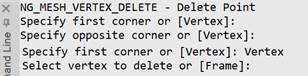 CAD drawing Delete Vertex 8