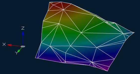 CAD drafting Color the Mesh by Height 9