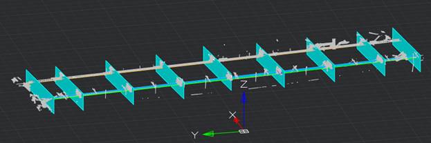 CAD software Determination of Point Coordinates by Cross Sections 7