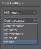 CAD drawing Import of Point Clouds 65