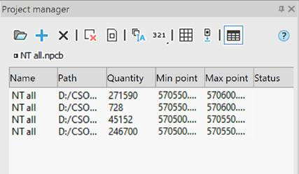 CAD software Point Cloud Project Manager 7