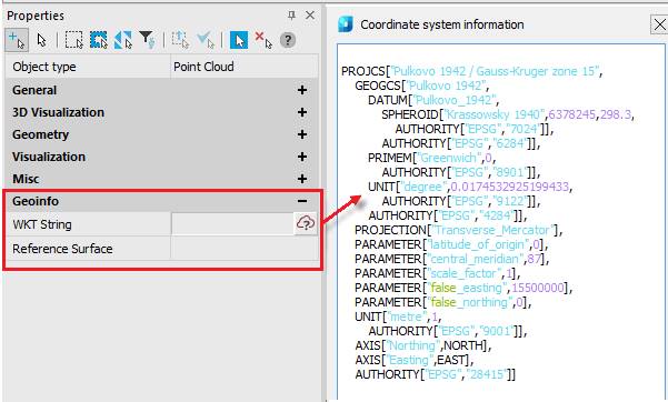 CAD drawing Recalculation of point cloud coordicates 8