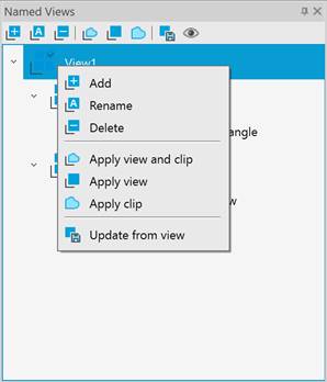 CAD software Named Views Panel 19