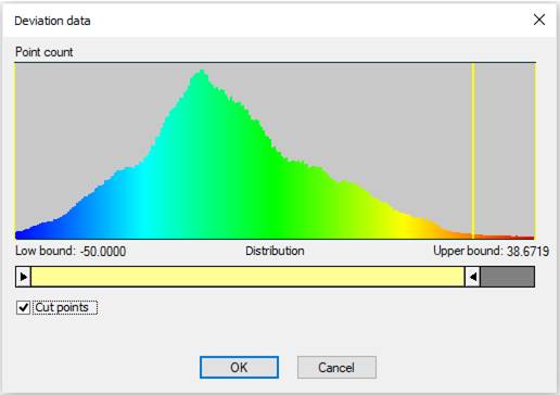 CAD software Recolor a Cloud by Deviation 10