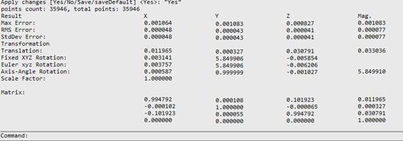 CAD software Registration of Pairs of Corresponding Points 22