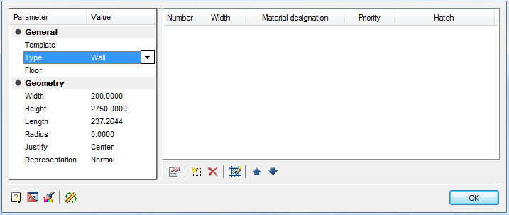 CAD drawing Wall 8
