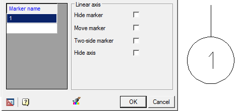 CAD drafting Array of orthogonal axes 15