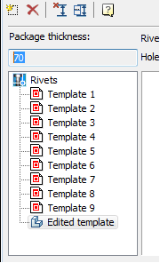 CAD drawing Rivet joint 8