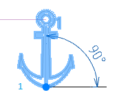 CAD drawing Elevation mark 23
