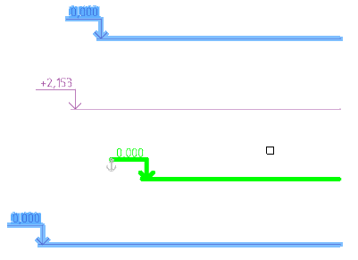 CAD drafting Recalculate level marks 9