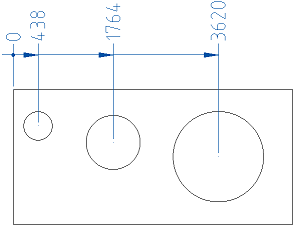 CAD software Ordinate dimension 13