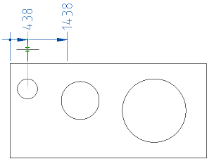 CAD drafting Ordinate dimension 12