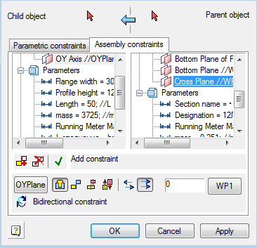 CAD software Master dependencies 1