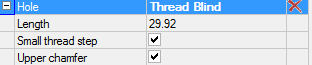 CAD drafting Threaded fastening 18