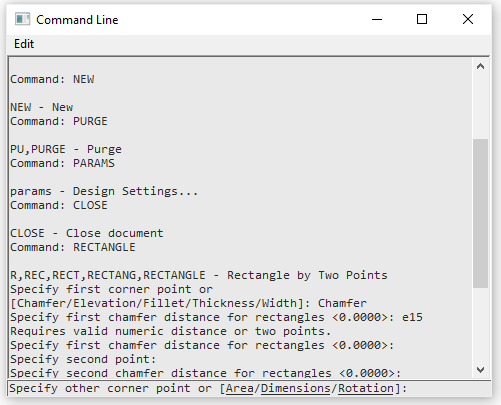 CAD drafting Command Line 12