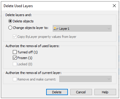 CAD drafting Layers Dialog Box 57