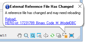 CAD software External References Notification 1