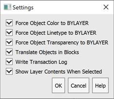 CAD drafting Layer Translator 12