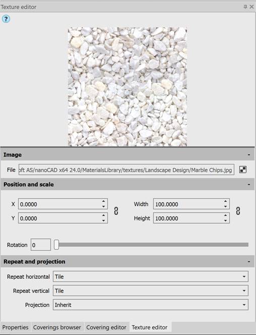 CAD drafting Texture Editor 0