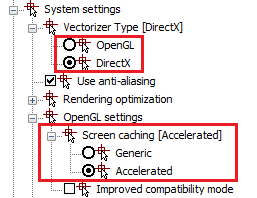 CAD software Settings of Layers Profiles 1