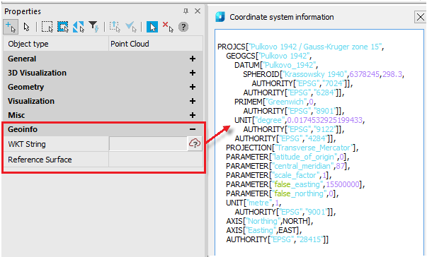 CAD software Point Cloud Info 43