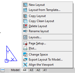 CAD software Model space and paper space 7