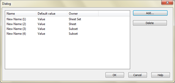 CAD drawing Sheet Set Custom Properties 2