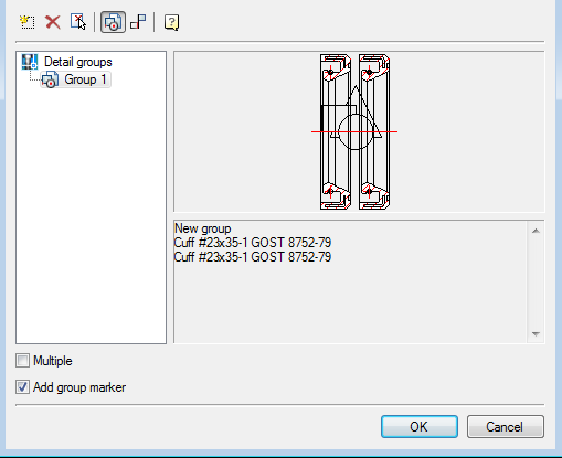 CAD software WORKING WITH STANDARD ELEMENTS 118
