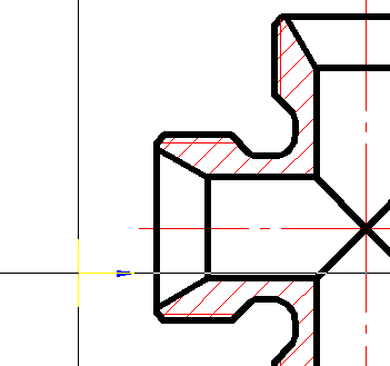 CAD software The cursor-pointer 1
