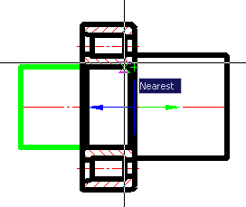 CAD drafting The cursor-pointer 3