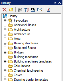 CAD software Functional panels 1