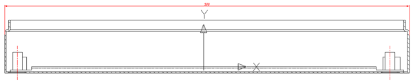 CAD drafting Example of design drawings of extended objects 0