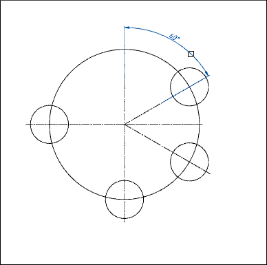 CAD software Baseline dimension 13
