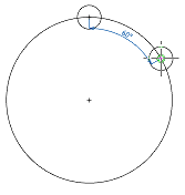 CAD drawing Angle dimension 17