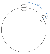 CAD drafting Angle dimension 18