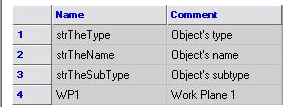 CAD software Parameters

 1