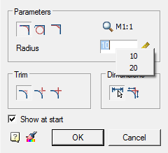 CAD drawing Fillet 17
