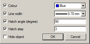 CAD software Dialog "Overrides" 13