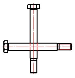 CAD drawing WORKING WITH STANDARD ELEMENTS 212